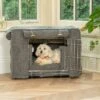 Lords & Labradors Dog Crate Set In Granite Boucle