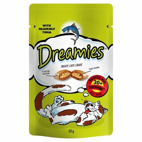 8 X 60g Dreamies Cat Treats With Tuna 3 8 X 60g Dreamies Cat Treats With Tuna