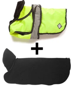 Danish Design 2 In 1 Hi Vis Waterproof Four Seasons Performance Dog Coat