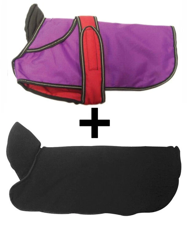 Danish Design 2 In 1 Purple Waterproof Four Seasons Performance Dog Coat 3 Danish Design 2 In 1 Purple Waterproof Four Seasons Performance Dog Coat