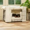 Lords & Labradors Dog Crate Set In Ivory Boucle -Pet Life Shop ivory crate set black 2 5357097d 2bdd 4482 a5bc d14cd5f83101