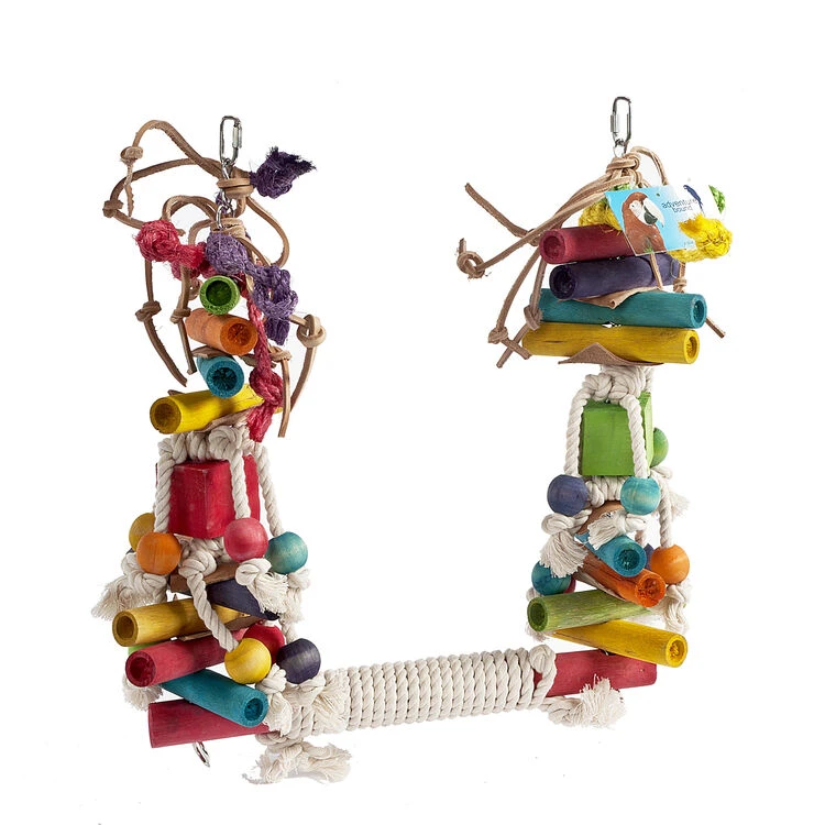 Sky Pet Products Jumble Stack Swing Medium Bird Toy 3 Sky Pet Products Jumble Stack Swing Medium Bird Toy