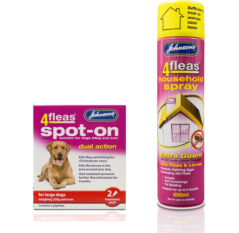 Johnson's 4fleas Dog Flea Treatment Bundle (Large Dogs Over 25kg) 3 Johnson's 4fleas Dog Flea Treatment Bundle (Large Dogs Over 25kg)
