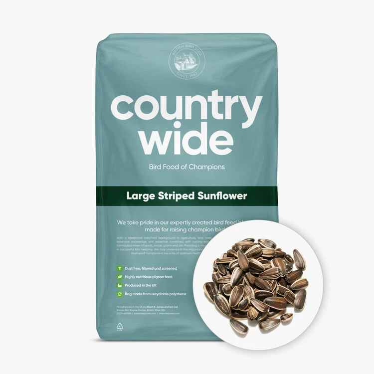 Countrywide Large Striped Sunflower Seed 12.5kg 3 Countrywide Large Striped Sunflower Seed 12.5kg