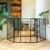 Lords & Labradors 6 Panel Play Pen 80cm Black 1 Lords & Labradors 6 Panel Play Pen 80cm Black -Pet Life Shop lords and labradors black play pen lifestyle 2