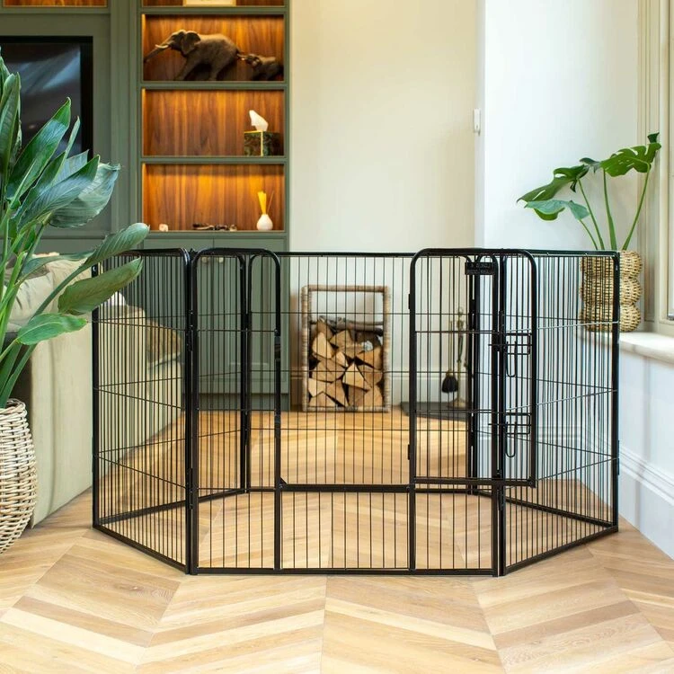 Lords & Labradors 6 Panel Play Pen 80cm Black 3 Lords & Labradors 6 Panel Play Pen 80cm Black