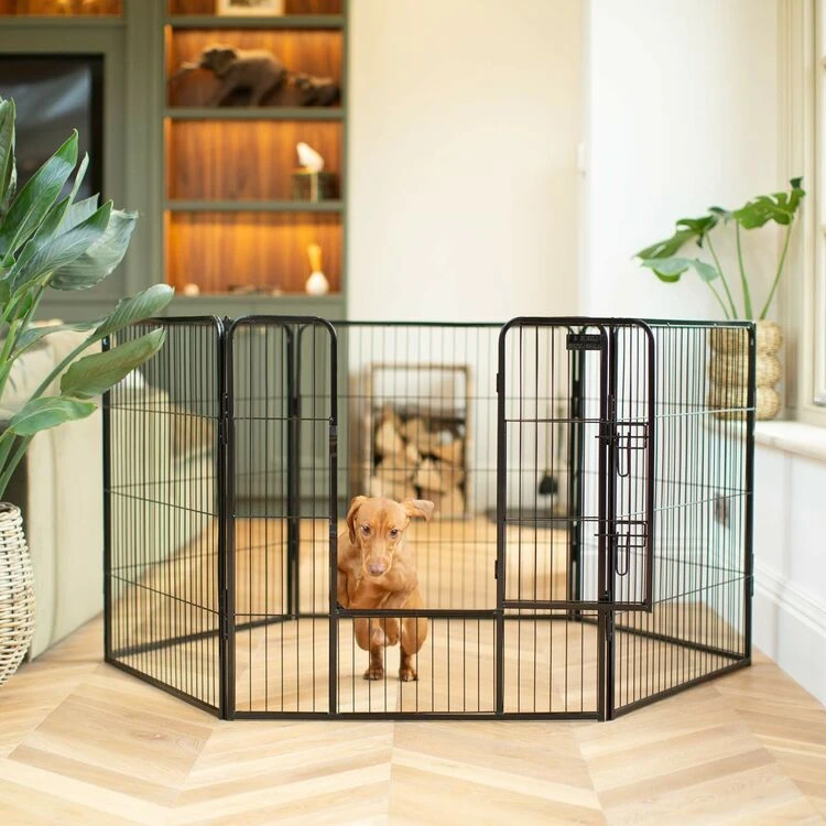 Lords & Labradors 6 Panel Play Pen 80cm Black 4 Lords & Labradors 6 Panel Play Pen 80cm Black - Image 2