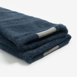 Lords & Labradors Bamboo Dog Drying Mits Navy Blue -Pet Life Shop lords and labradors drying glove navy close up studio