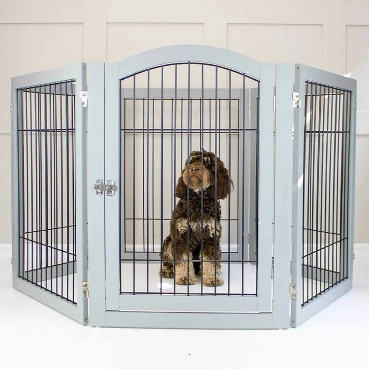 Lords & Labradors Grey Wooden Puppy Play Pen 3 Lords & Labradors Grey Wooden Puppy Play Pen