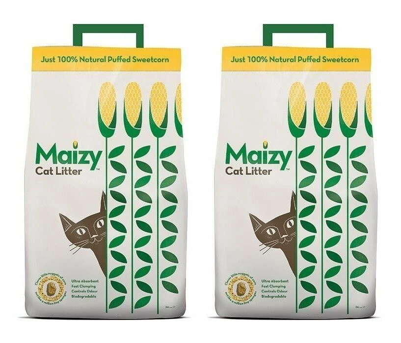 Maizy 100% Natural Corn Clumping Cat Litter 4 Maizy 100% Natural Corn Clumping Cat Litter - Image 2