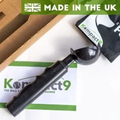 Kompact 9 Retractable Dog Ball Launcher 21 Kompact 9 Retractable Dog Ball Launcher -Pet Life Shop product image 1 made in the uk black