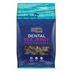 Fish4Dogs Sea Jerky Fish Squares Dental Dog Treats