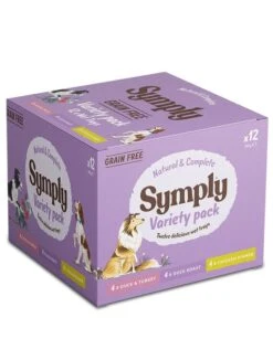 12 X 395g Symply Variety Pack Grain Free Dog Food