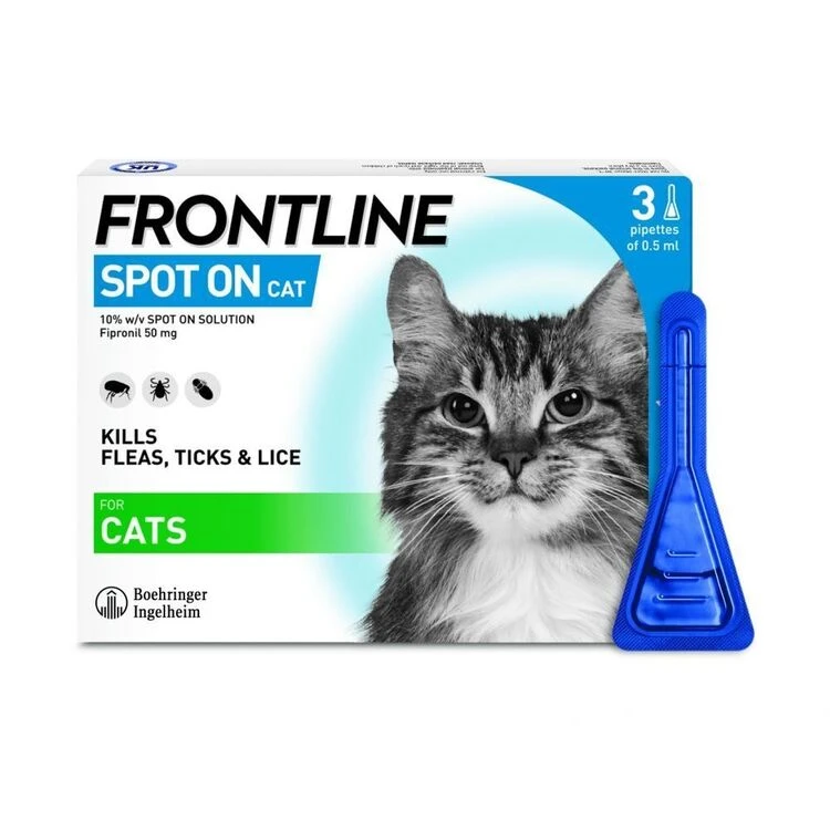 FRONTLINE Spot On Cat - 3 Pipettes 3 FRONTLINE Spot On Cat - 3 Pipettes